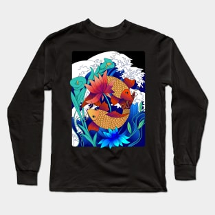 flowering koi fish Long Sleeve T-Shirt